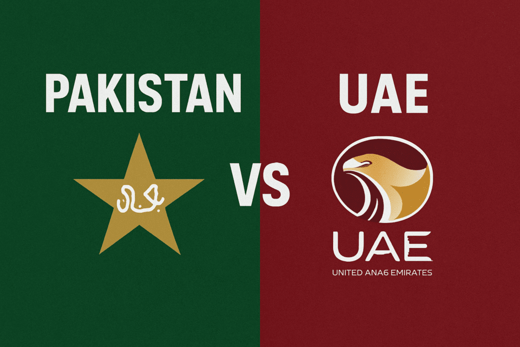 Pakistan vs UAE match 2025